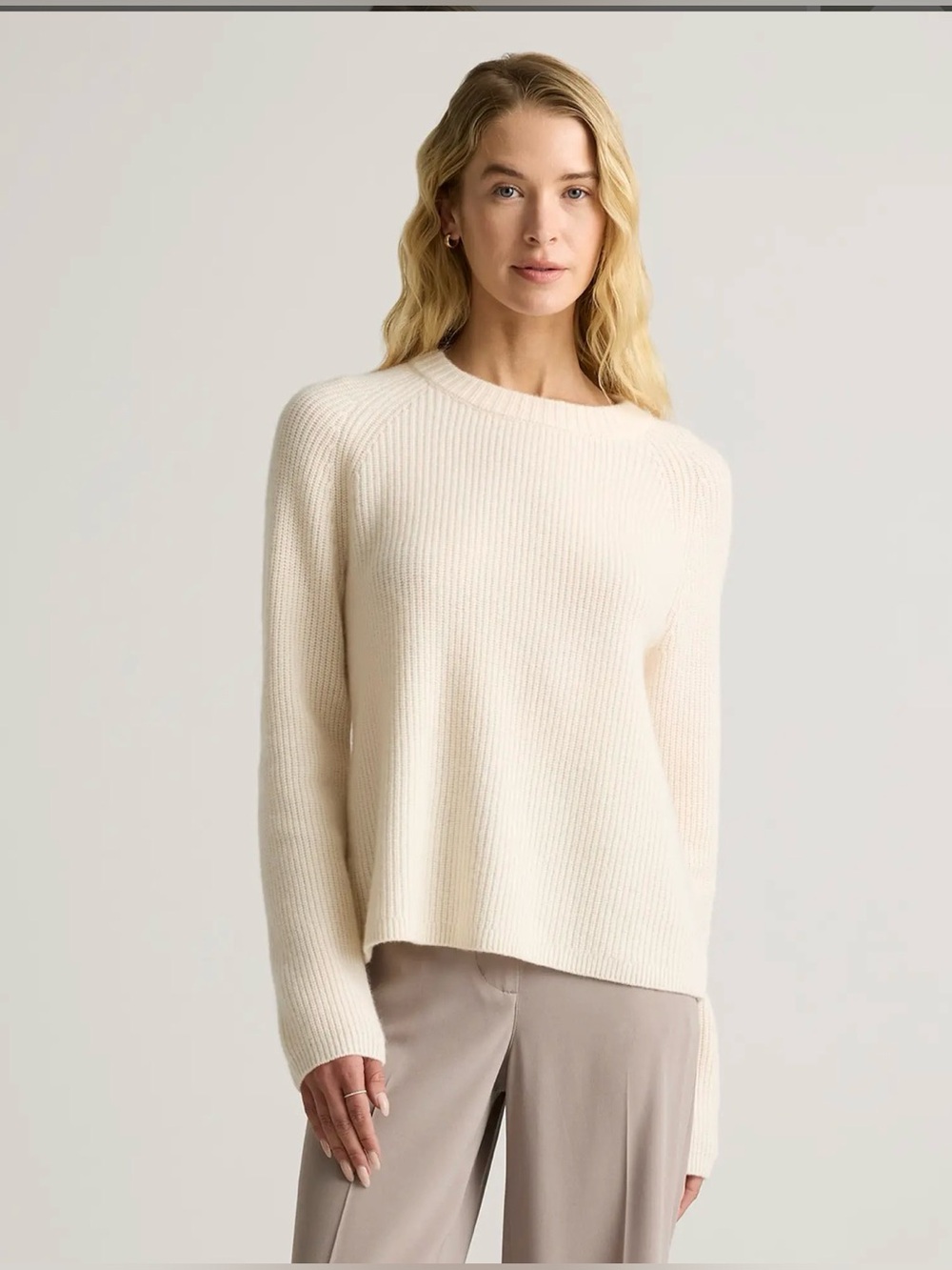 Quince Mongolian Cashmere Crewneck Sweater